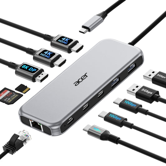 Acer 11 Port ODK5A0 8K DP 4K@60Hz USB Docking Station
