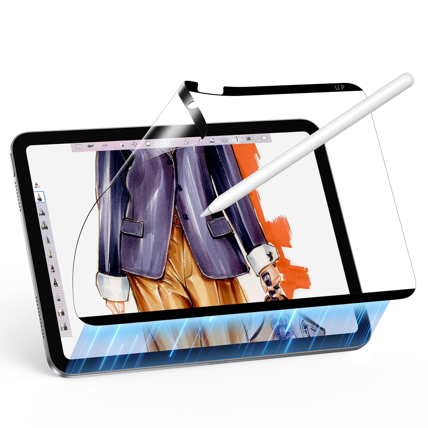 ESR 10.9 Inch iPad 10th/11th Generation Screen Protector A16, Matte Finish, Magnetic Attachment, 9H Hardness, Compatible with Apple iPad Models
