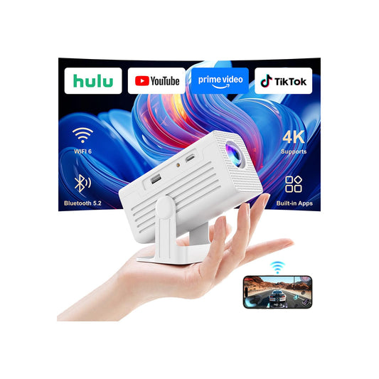 XENPONAD N6-2'' (ANDROID TV) 1280x720 260 ANSI Lumens LED Tabletop Mini Projector