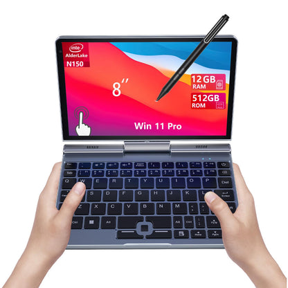 KOOFORWAY 8 Inch P8 Mini Laptop 1280x800 LCD Touchscreen