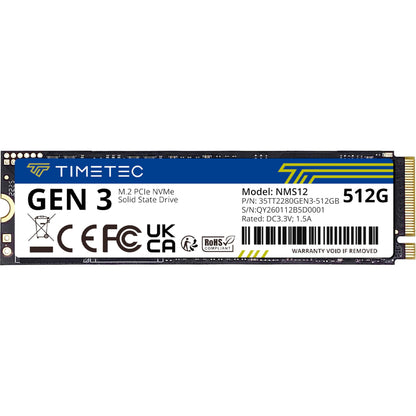 Timetec 512GB MK03-512GB-M2 M.2 2280 PCIe NVMe SSD