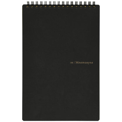 Maruman 5.83x8.27 A5 Notebook 70 Sheets 140 Pages College Ruled Micro-Perforated Wire-Bound Black