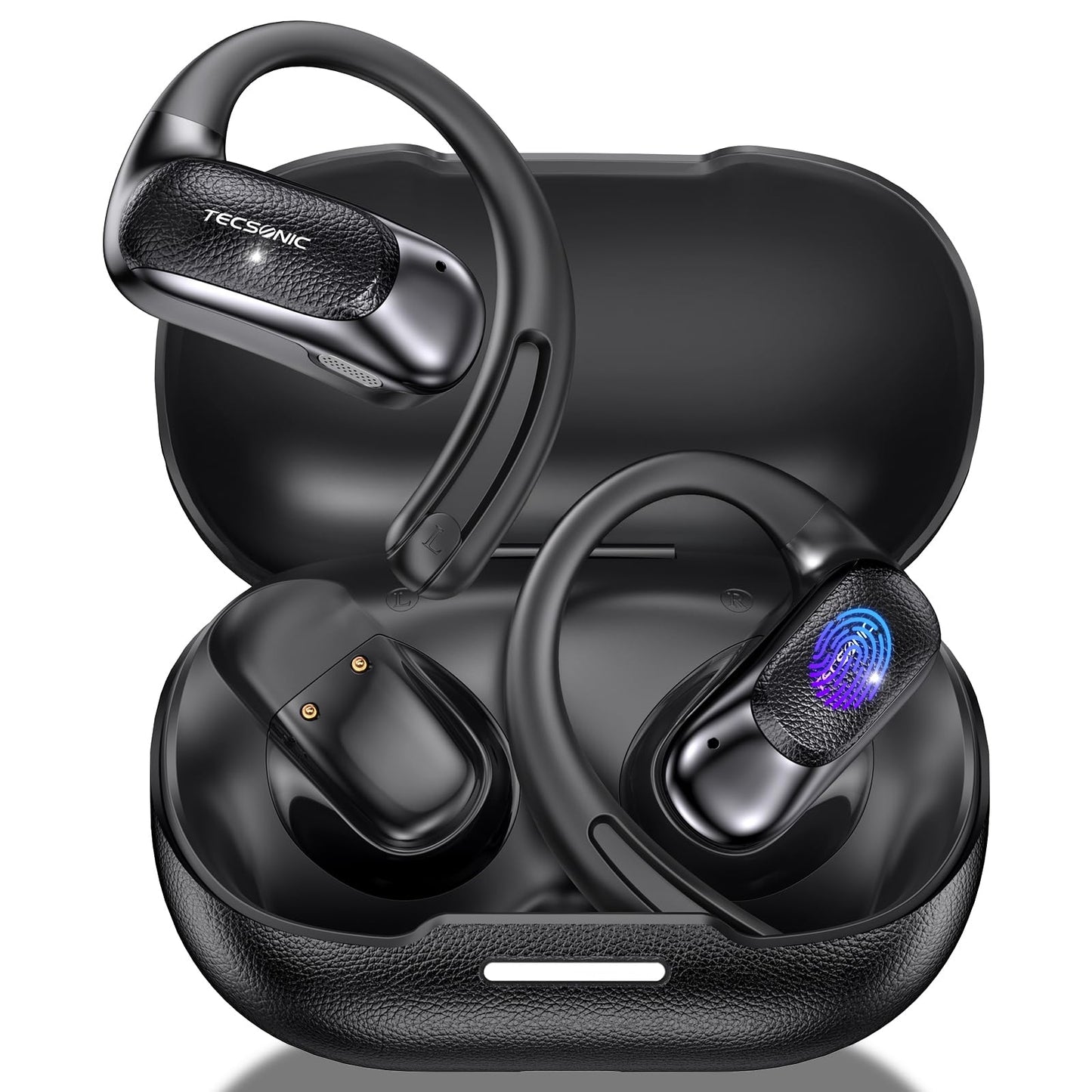TECSONIC P-G2 Wireless Translation Earbuds, Bluetooth 5.4, 164 Language Support, 60H Battery Life, Environmental Noise Cancellation
