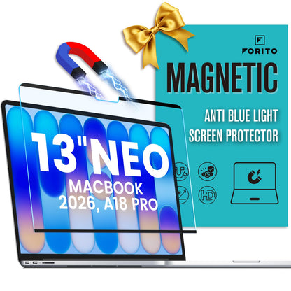 F FORITO 13 Inch MacBook Neo 2026 A3404 99% Clarity Anti Glare Scratch Resistant Screen Protector