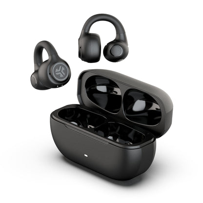 JLab EBFLEXRBLK124 Black Flex Wireless Open Earbuds 20Hz - 20kHz Bluetooth 5 Touch Control