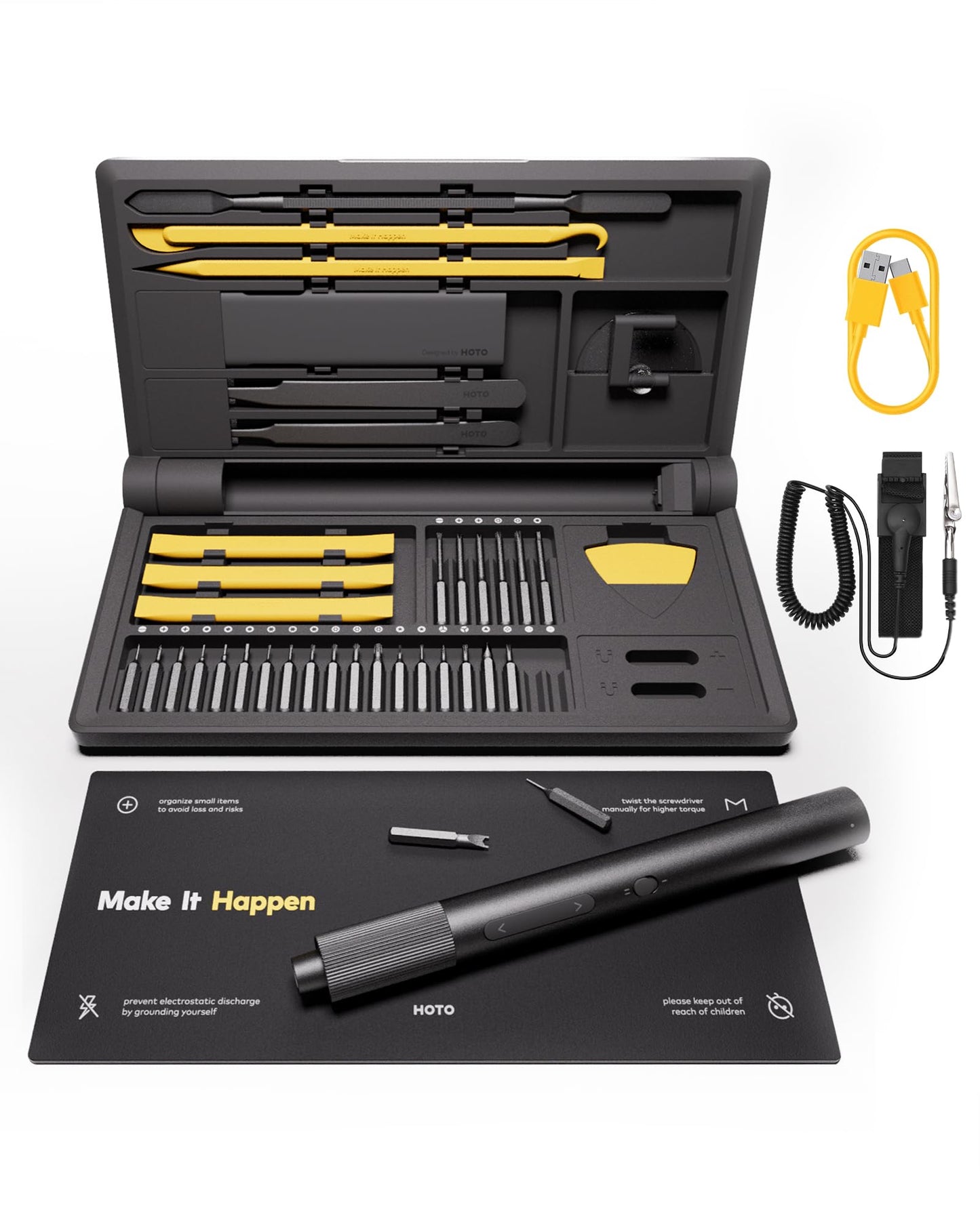 HOTO 48-Piece Precision Screwdriver Set QWLSD012