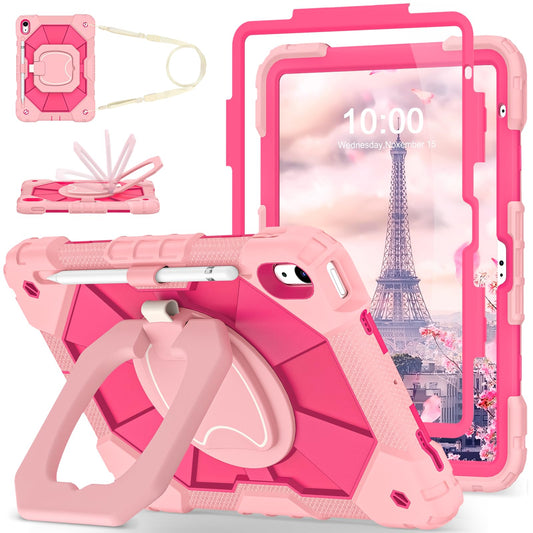 WESOROL 10.9 Inch iPad 10th Generation Case, 11 Inch iPad (A16) 11th Generation Case, Full-Body Drop Protection, Rose Gold Pink