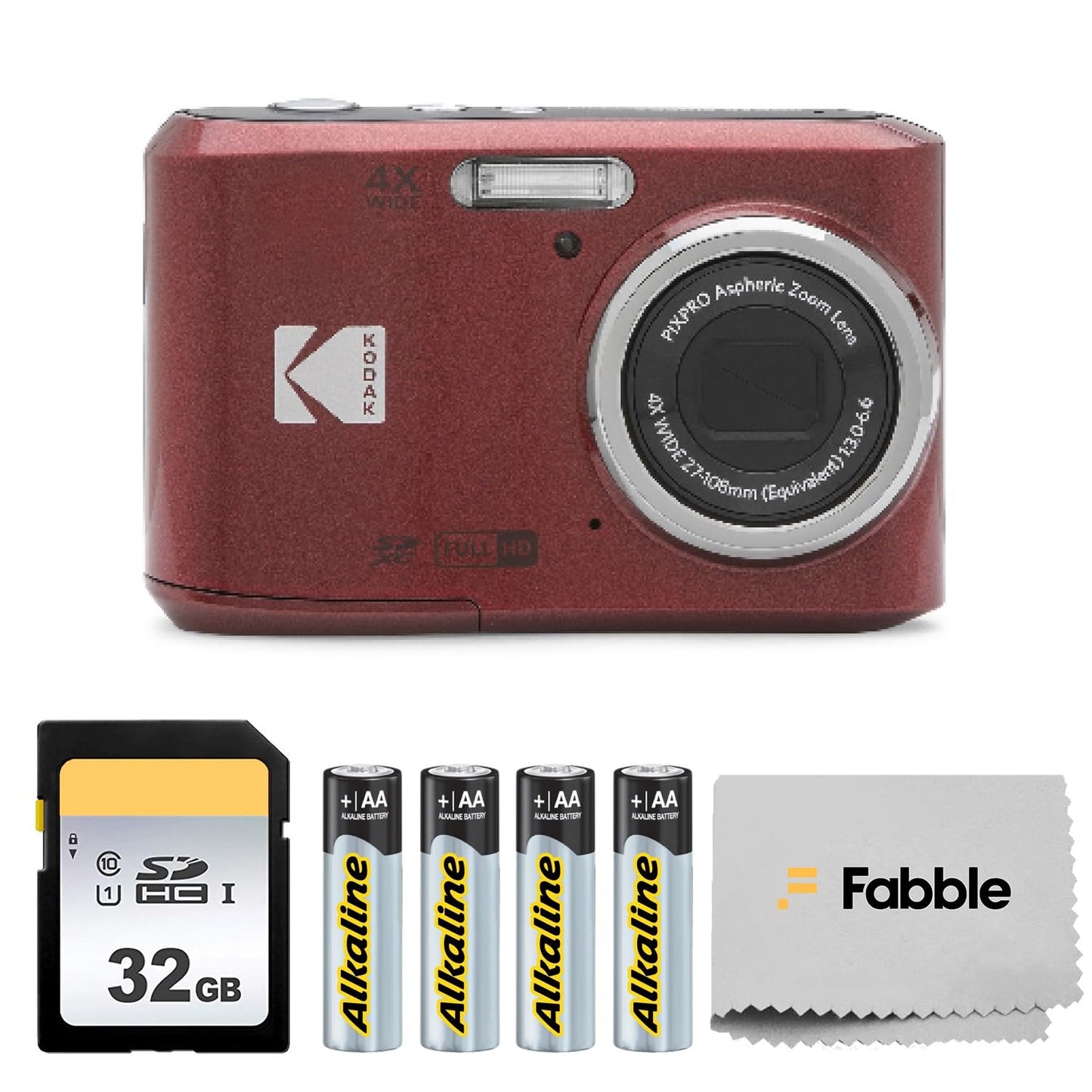 KODAK PIXPRO FZ45 27mm 16 MP 2.7" LCD Digital Camera Bundle with 32GB SD Card