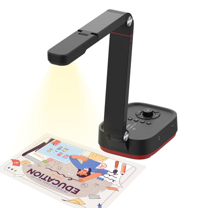 QOMO 4.3 Pounds QPC100W 3840 x 2160 Document Camera, Wi-Fi/HDMI/USB Connectivity, Black