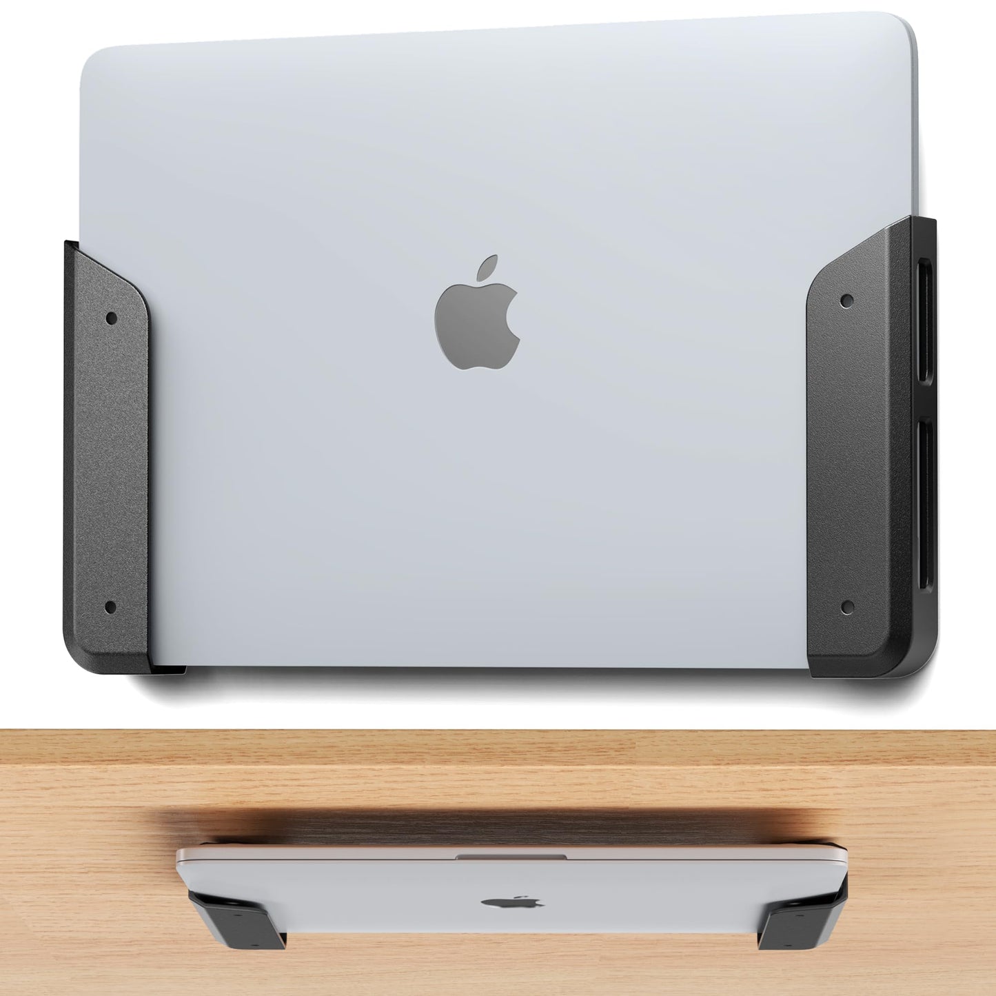 ELETIUO 2 Count WALL-MOUNT-001 Universal Laptop Holder with Wall Mount and Adhesive Options