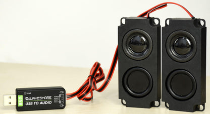 Waveshare USB Audio Sound Card USB2.0 Stereo 5.1 Compatible with Windows/Linux/Android