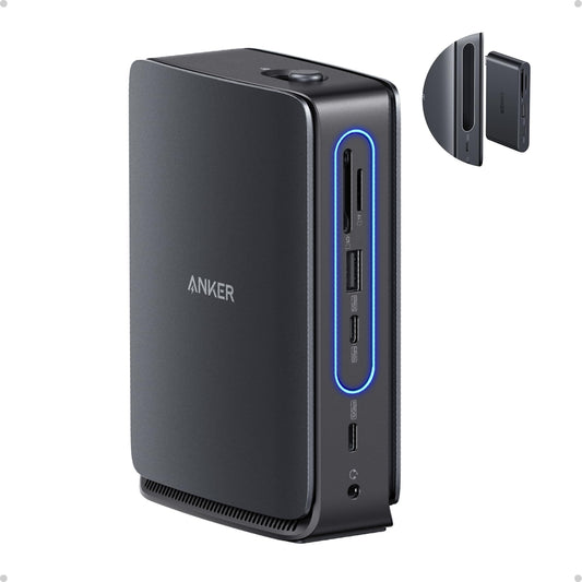 Anker A83C3 13-in-1 Laptop Docking Station USB-C 10Gbps HDMI DisplayPort Ethernet Black
