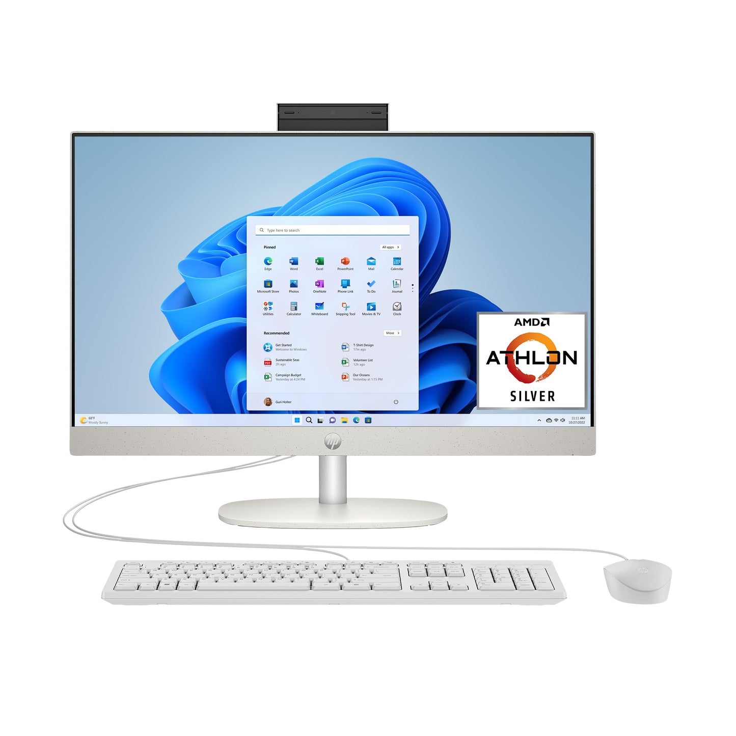 HP 23.8 inch B88E0AA#ABA 1920x1080 60Hz IPS All-in-One Desktop PC