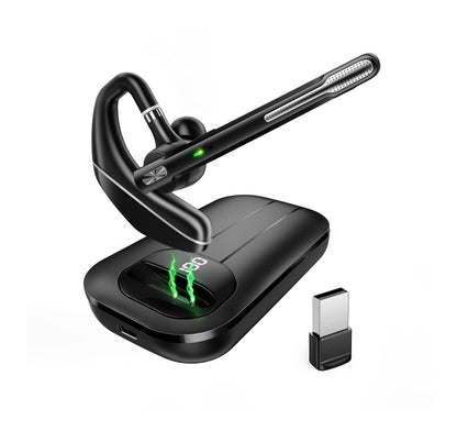 EKVANBEL A6L Wireless Bluetooth Headset 5.3 Dual-Microphone Noise Cancelling 150mAh 1000mAh Battery