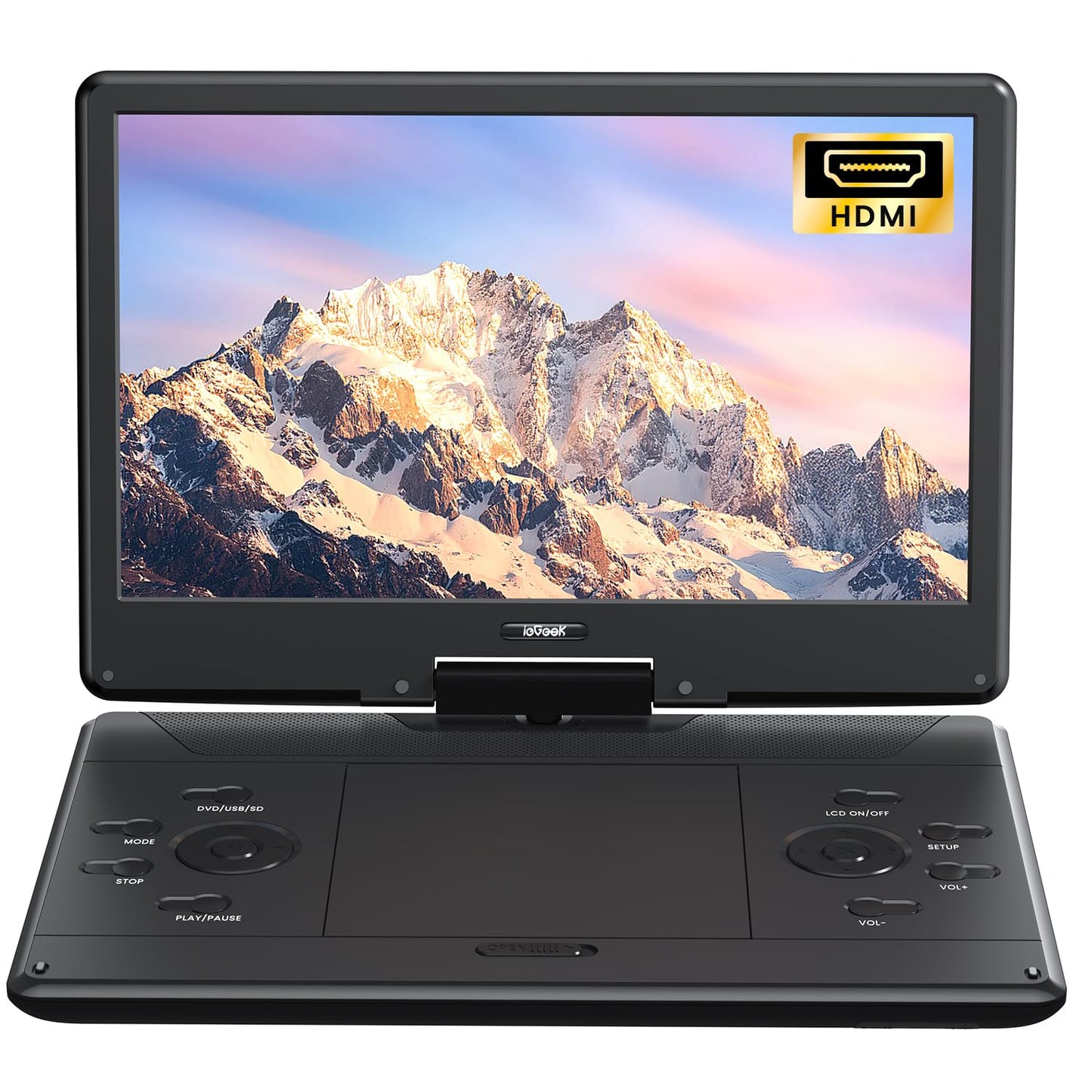 ieGeek 14.1 Inches IK-701 1366x768 Portable DVD Player