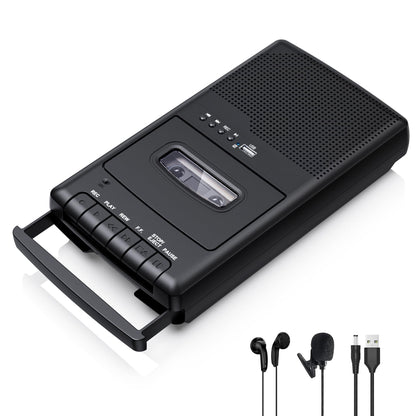Mersoco Portable USB Cassette Recorder T300-1 32GB 120 Minutes Stereo