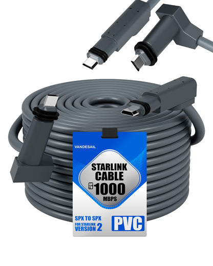 VANDESAIL 100 Feet O-SLC-2D-100FT-01 Ethernet Cat 6 Cable Male-to-Female 1000Mbps