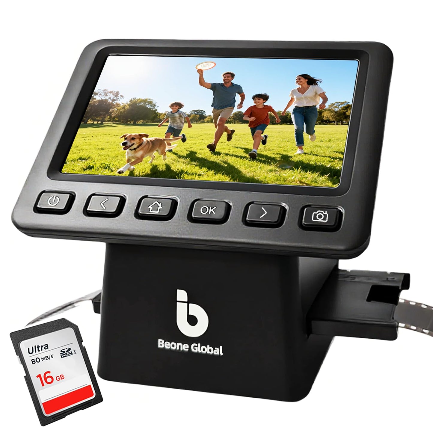 BEONE GLOBAL ClearScan P5 Film Scanner USB 3600 dpi Film/Negative Converter 4.1"D x 5.2"W x 5.3"H Specs