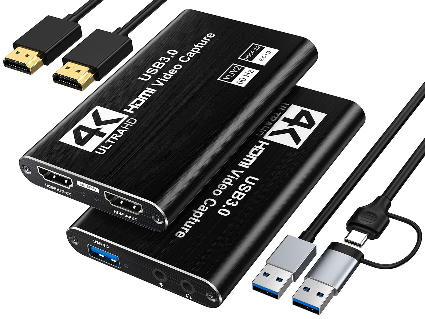 XIIXMASK USB 3.0 HDMI Capture Card Model ffdd44e2-d73d-4ee9-a63a-715a61e69624 4K60Hz 1080P 60FPS External Video Recorder