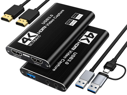 XIIXMASK USB 3.0 HDMI Capture Card Model ffdd44e2-d73d-4ee9-a63a-715a61e69624 4K60Hz 1080P 60FPS External Video Recorder