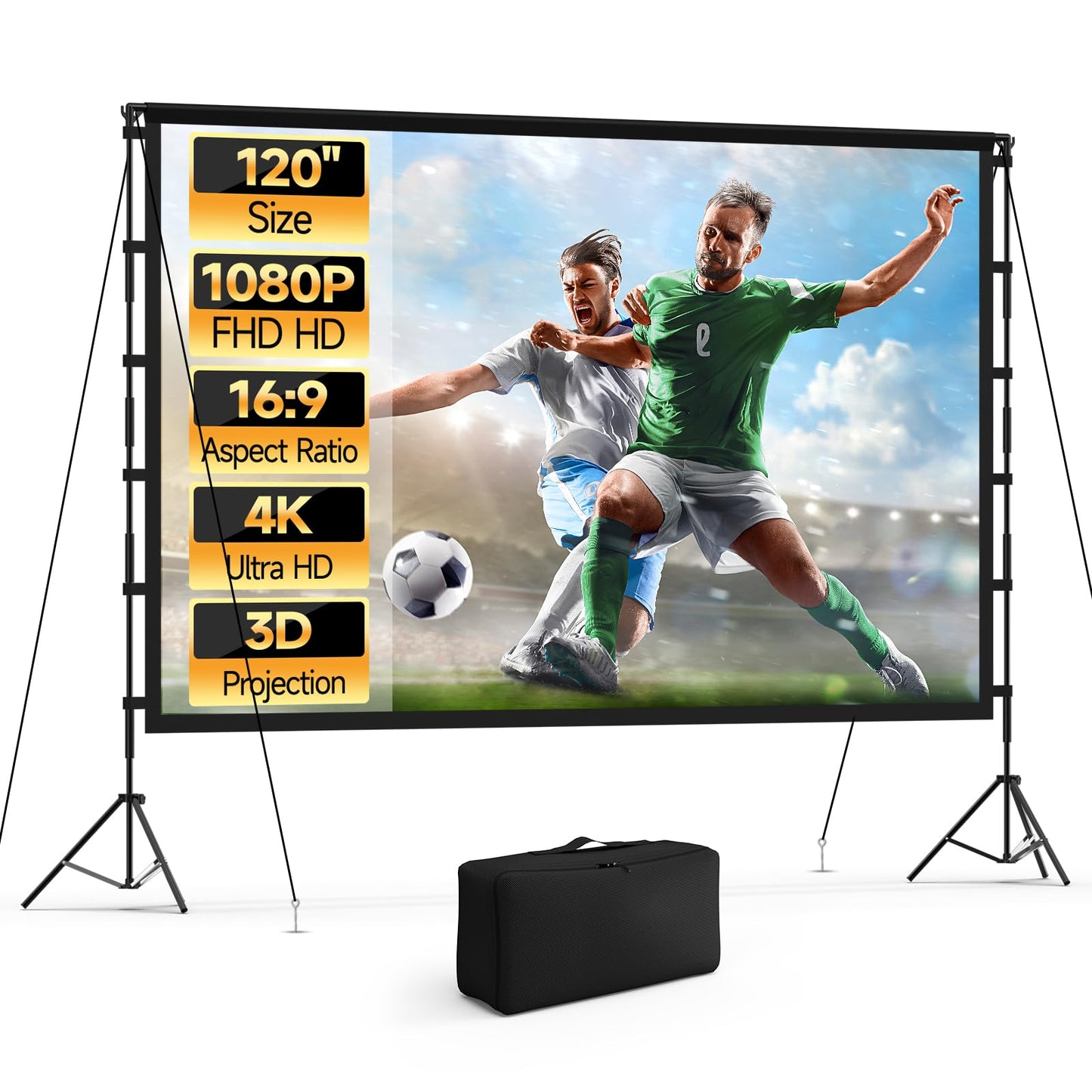 Vamvo 120 Inch M2120 4K HD Floor Mount Projection Screen
