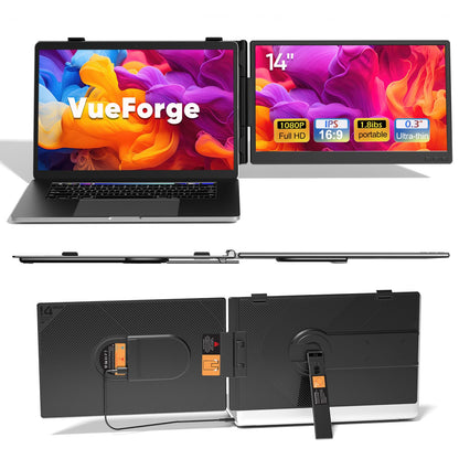 VueForge 14.1" A3 FHD 1080p 60Hz IPS Laptop Screen Extender