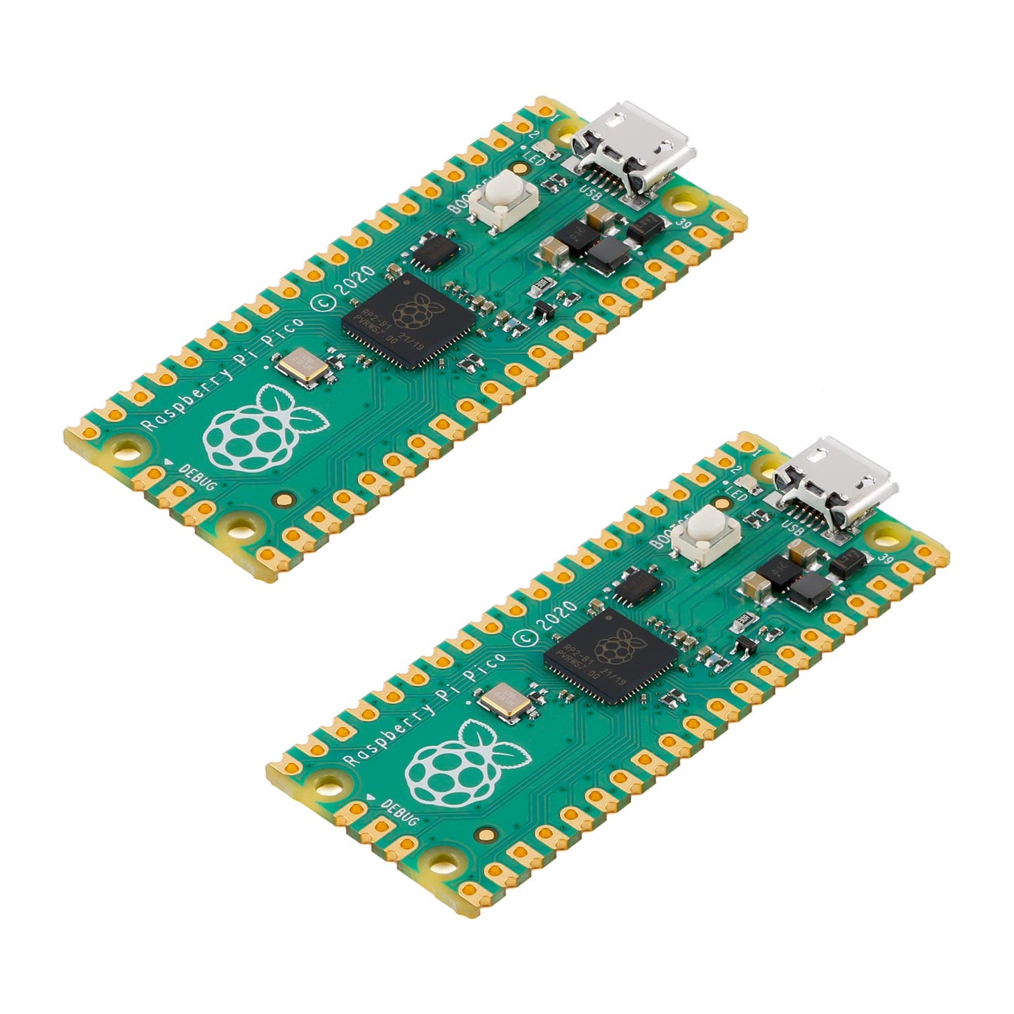 EC Buying 1Pcs Raspberry Pi Pico RP2040 Microcontroller 264KB SRAM Dual-Core ARM Cortex M0+ 133MHz 2MB Flash Board