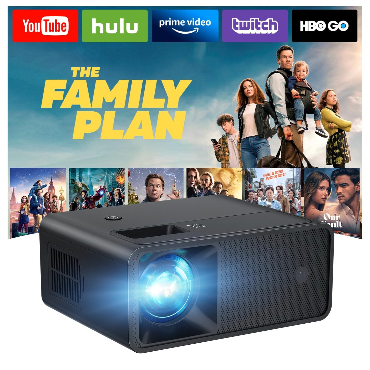 CiBest Portable W13 1920 x 1080 HDMI LCD Projector