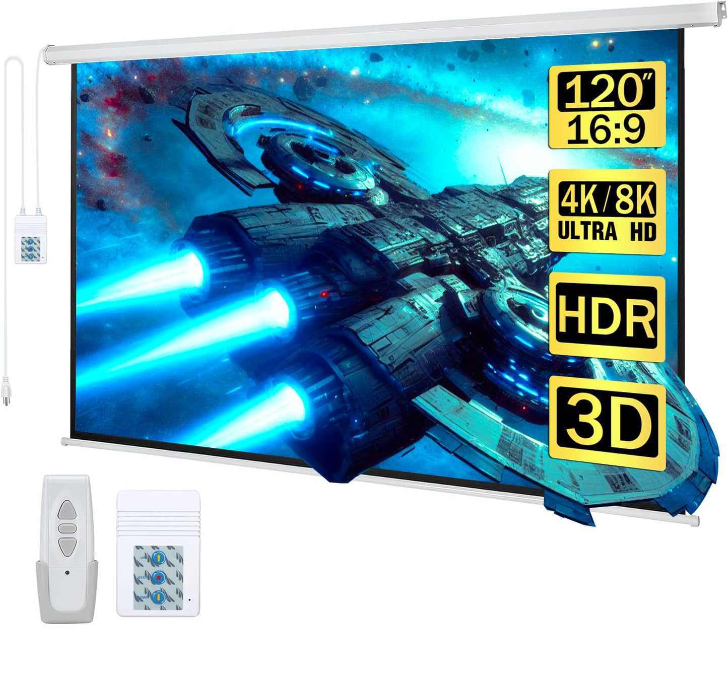 Kayle 120" 16:9 Automatic Motorized Projector Screen