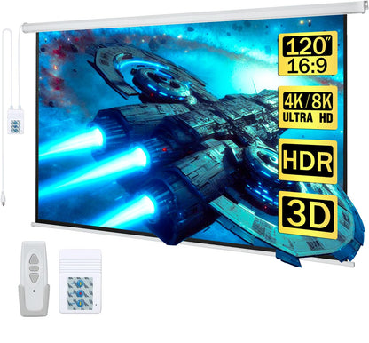 Kayle 120" 16:9 Automatic Motorized Projector Screen