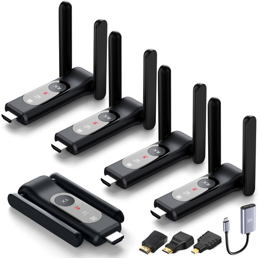ANQIPUTECH HDMI Wireless Transmitter G58plus-tx4rx 4K 1080P Plug and Play