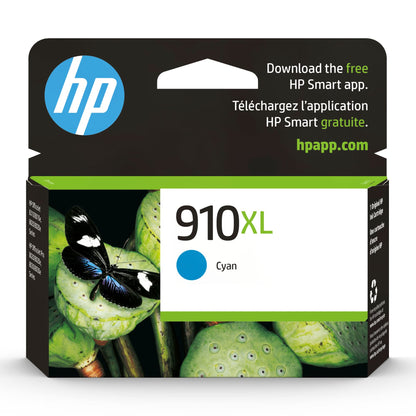 HP 910XL Cyan Ink Cartridge 700 Pages Compatible with OfficeJet Pro 8025 8025e 8034e 8035 8035e