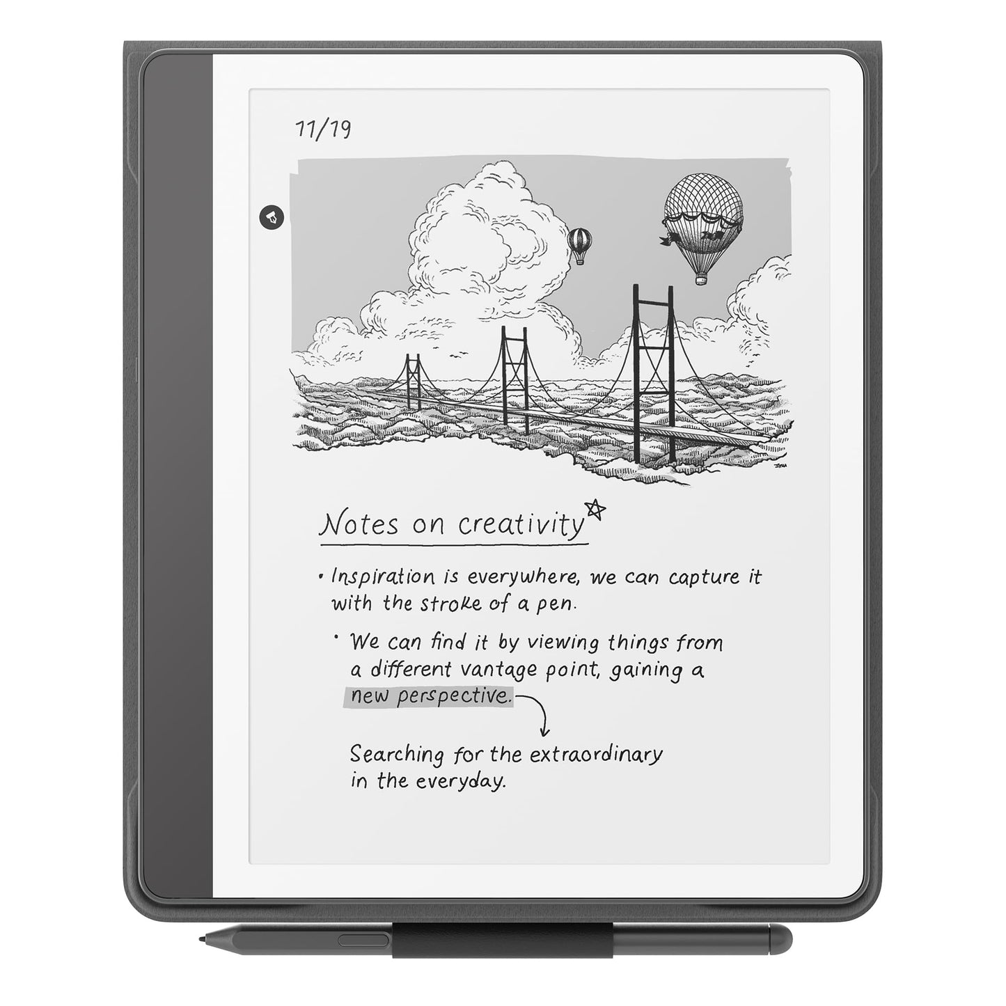 Amazon 10.63 x 9.45 x 0.75 Inches 53-100134 Plant-Based Leather Folio Cover for Kindle Scribe