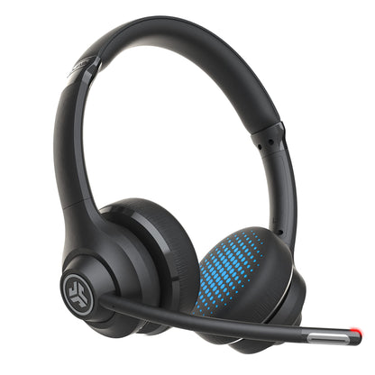 JLab Go Work Wireless Headsets with Microphone, Bluetooth 5, 45 Hours Battery Life, Dynamic Driver, On-Ear, Black