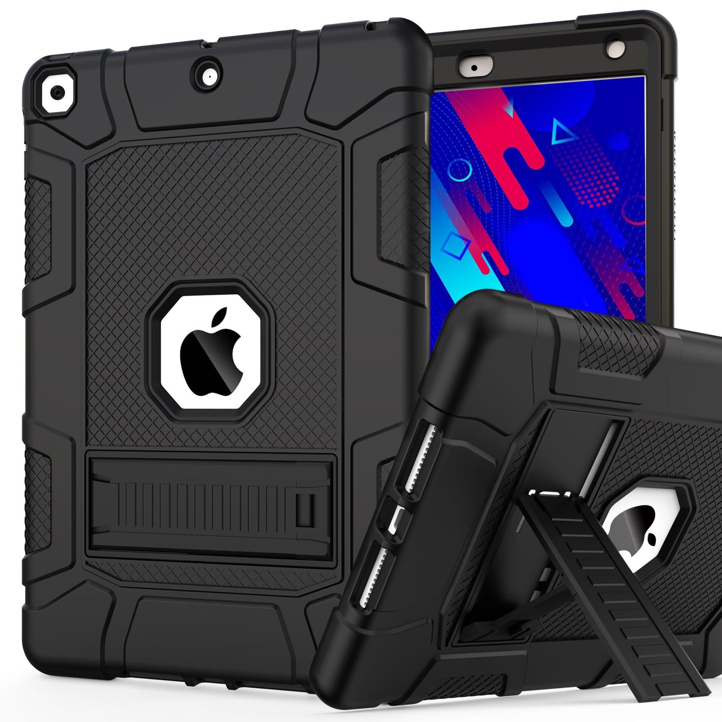 Rantice iPad 10.2 Inch A2197/A2198/A2200 Rugged Case Black