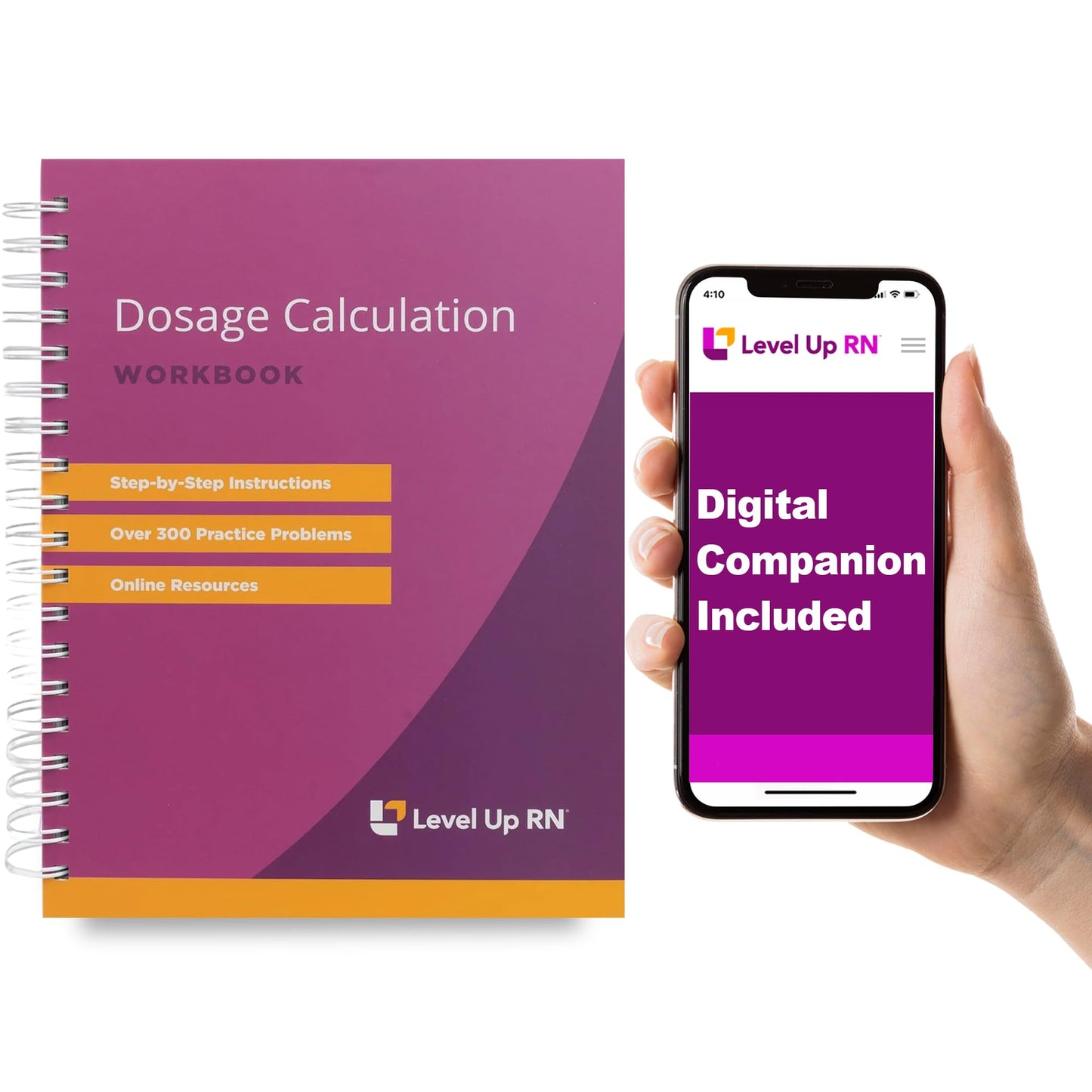Level Up RN Dosage Calculation Workbook - 283 Pages - NCLEX ATI HESI Test Preparation