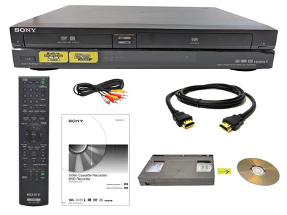 Sony VHS to DVD Recorder VCR Combo VCR and DVD 1280x720 2 Channels Combo