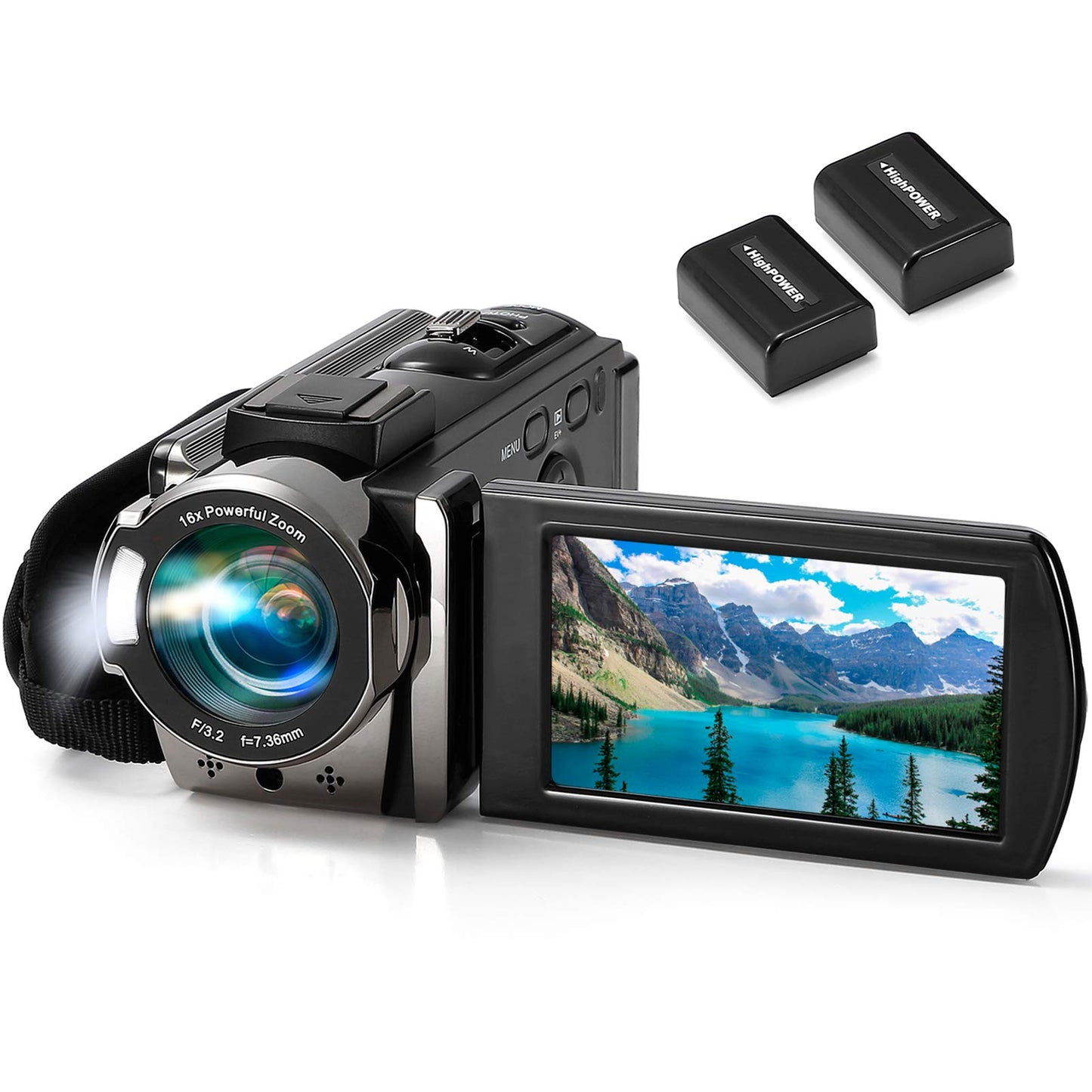 kimire Compact Video Camera 604S 24MP 1080p 15fps CMOS USB Camcorder