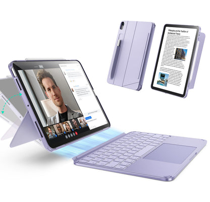 ESR Magnetic Detachable Keyboard Case for iPad Air 11 Inch (M4/M3/M2) and Air 5th/4th Gen - Purple