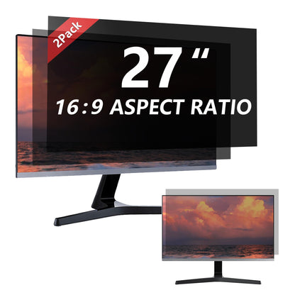 Halloive 27 Inch HH-TYFK27-2pack 16:9 Anti-Glare Privacy Screen Filter