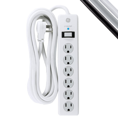 GE 8 Ft 14014 125 Volts 15 Amps Type B 6 Outlet Surge Protector Power Strip