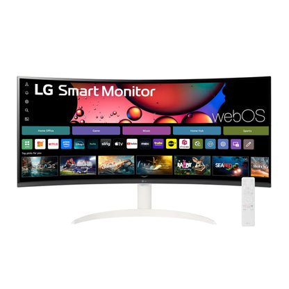 LG 34SR60QC-W 34-Inch QHD Ultra Wide 1440p Monitor 100Hz VA Panel