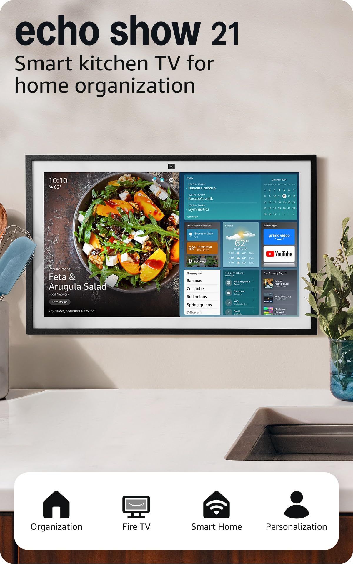 Amazon 21" Echo Show Full HD Display Smart Hub