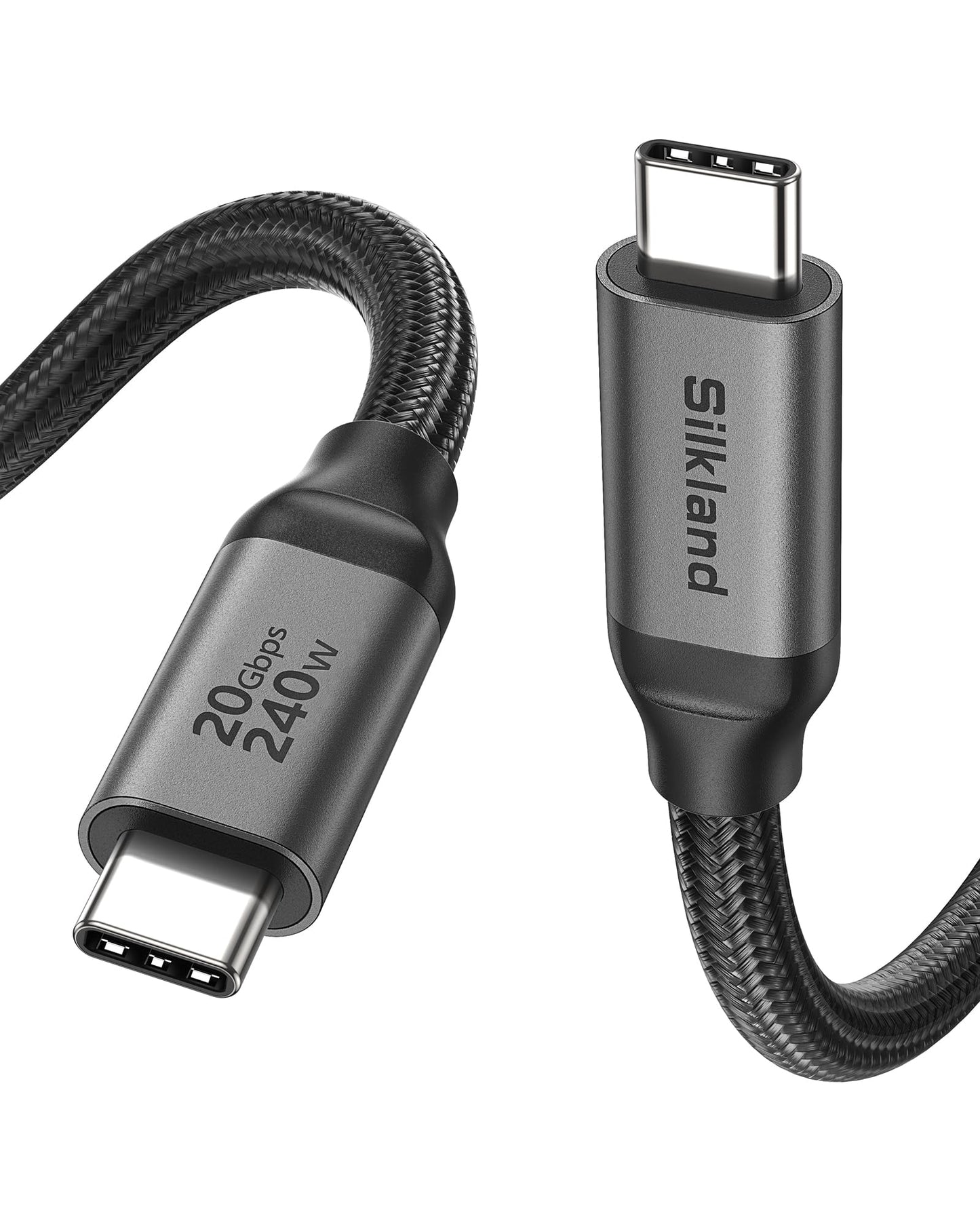 Silkland USB Type C to USB Type C Cable 3.3FT 240W 8K 60Hz Male to Male