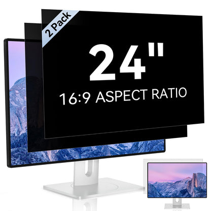 Mamol 24 Inch Computer Privacy Screen for 16:9 Aspect Ratio Anti-Glare Filter