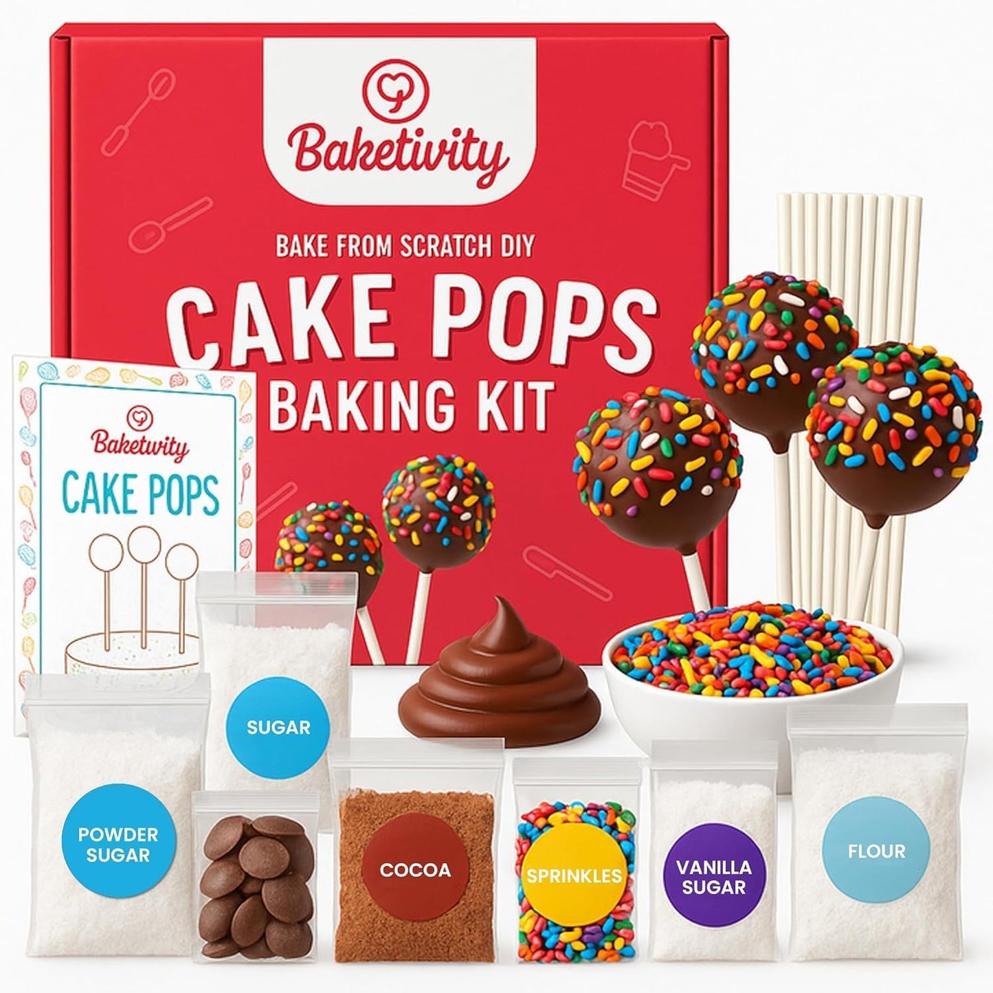 Baketivity 10 Count 646117419795 Childrens Cake Pop Kit