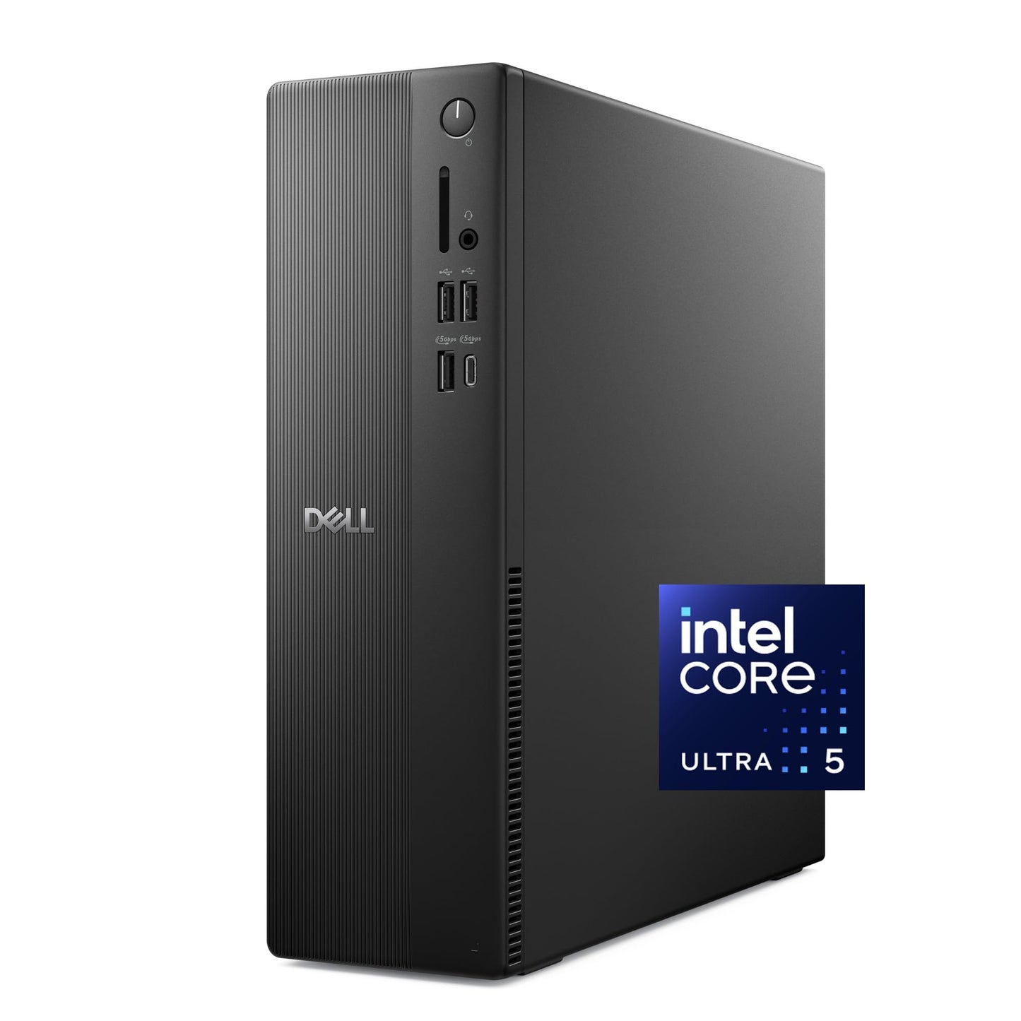 Dell Slim ECS1250 Desktop - Intel Core Ultra 5-225, UHD Graphics, 16GB RAM, 512GB SSD, Windows 11 Home, Black, Tower
