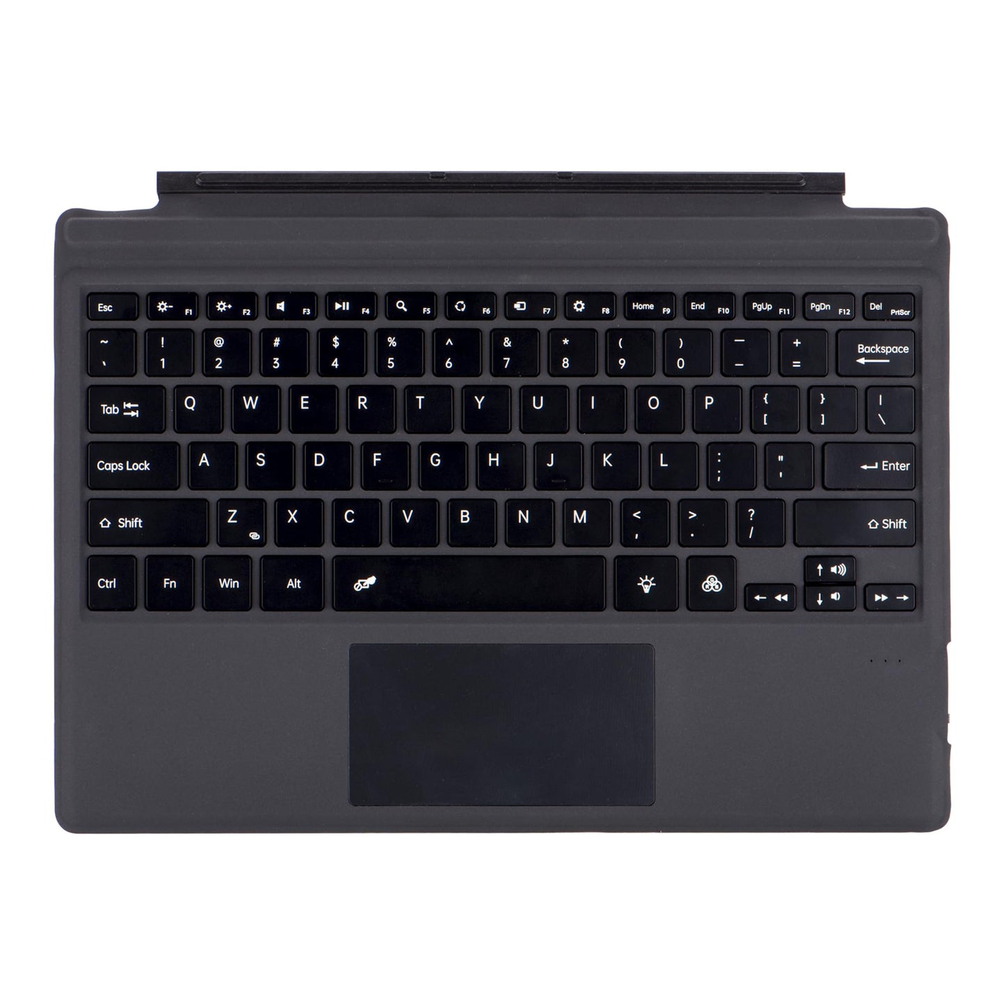 Zoof 12.3 inch Surface Pro Keyboard Wireless Bluetooth Type Cover Black
