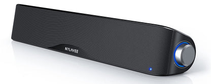 Nylavee 16in SK100 Stereo Soundbar with Bluetooth 5.0 and 3.5mm Aux Input