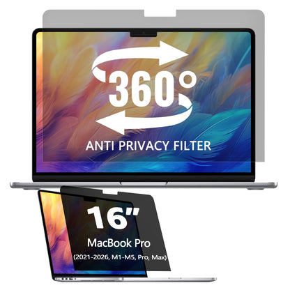 Halloive 16" HH-MacBook Pro16-QJ 9H Glossy Privacy Screen Filter